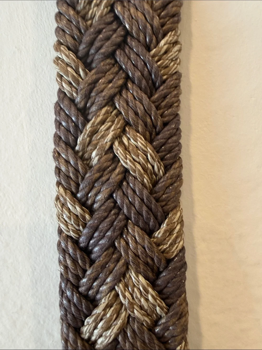 Rodd & Gunn Braided Brown and Tan Leather Belt Medium